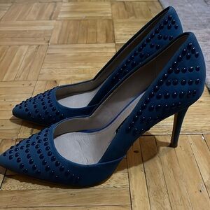Blue studded French Connection heels